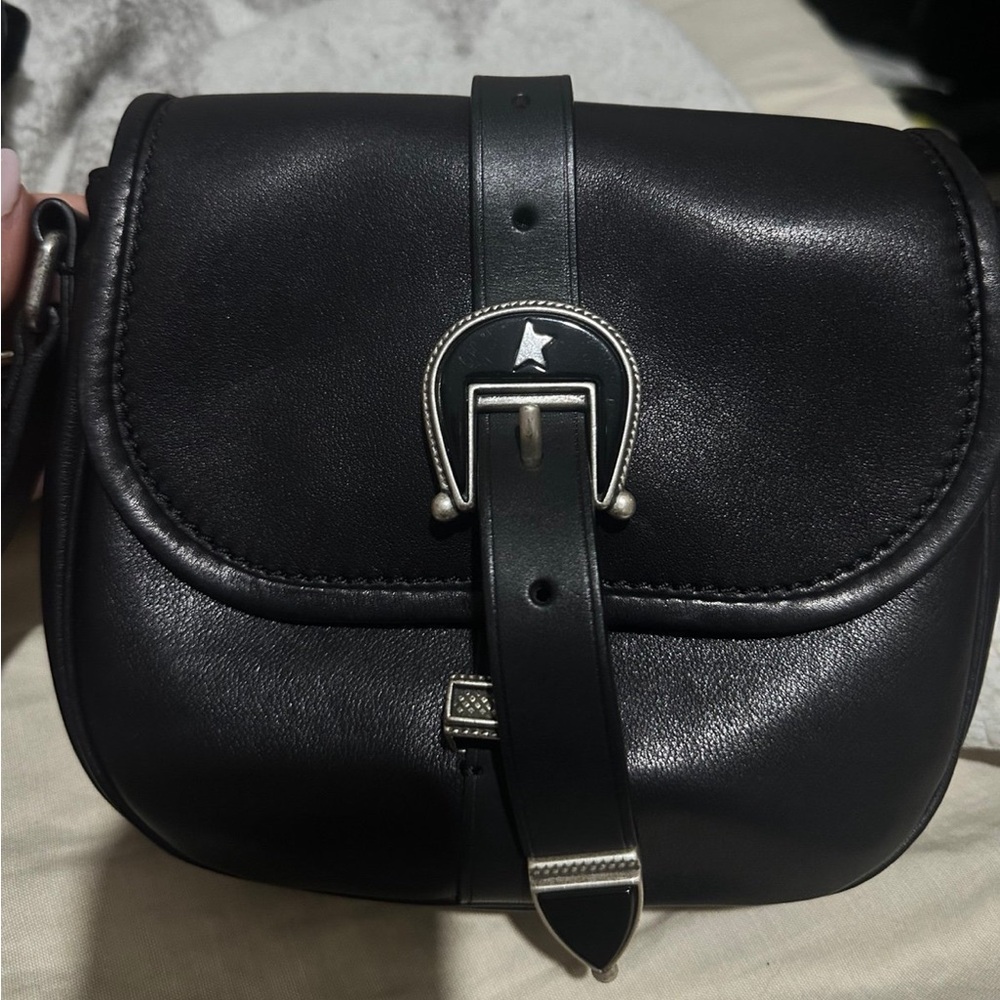 Golden goose leather crossbody bag